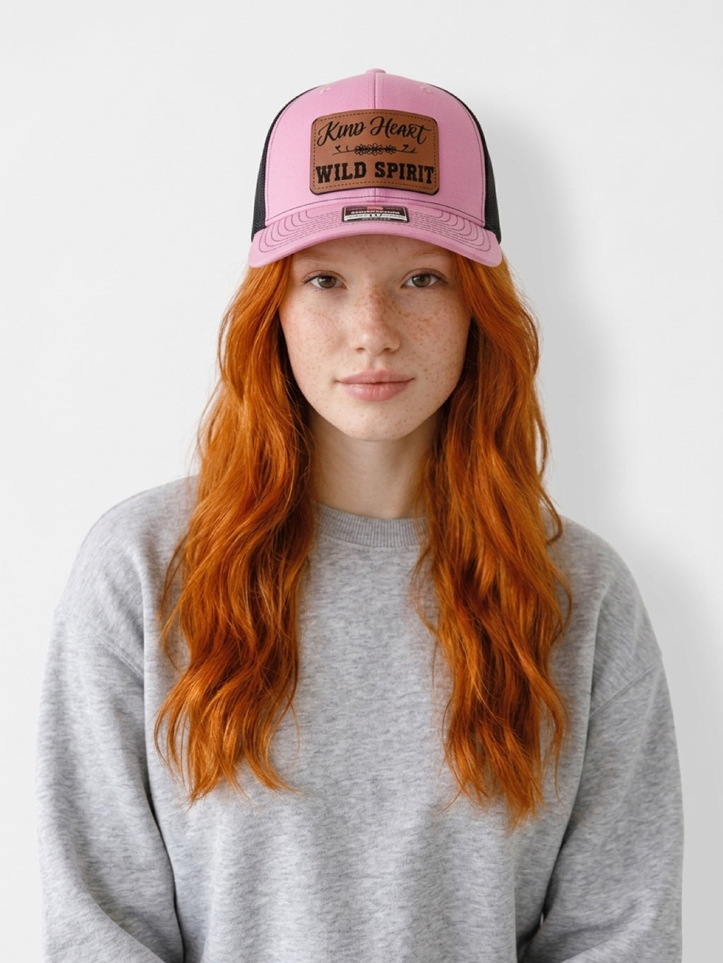 Kind Heart Wild Spirit Pink Richardson 112 Trucker Hat