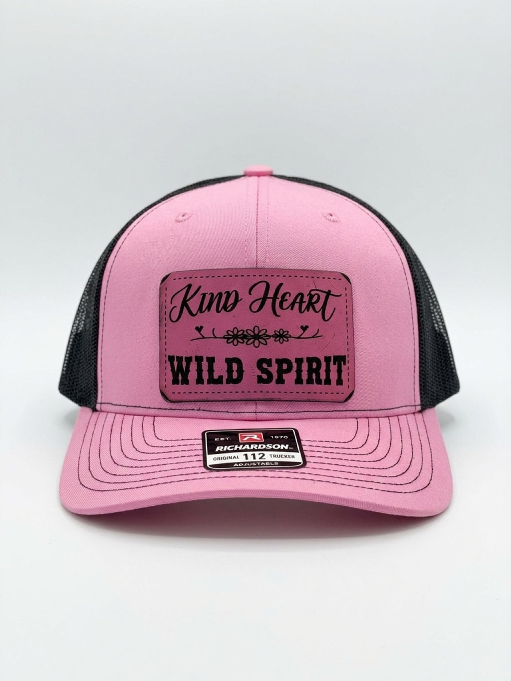 Kind Heart Wild Spirit Pink Richardson 112 Trucker Hat