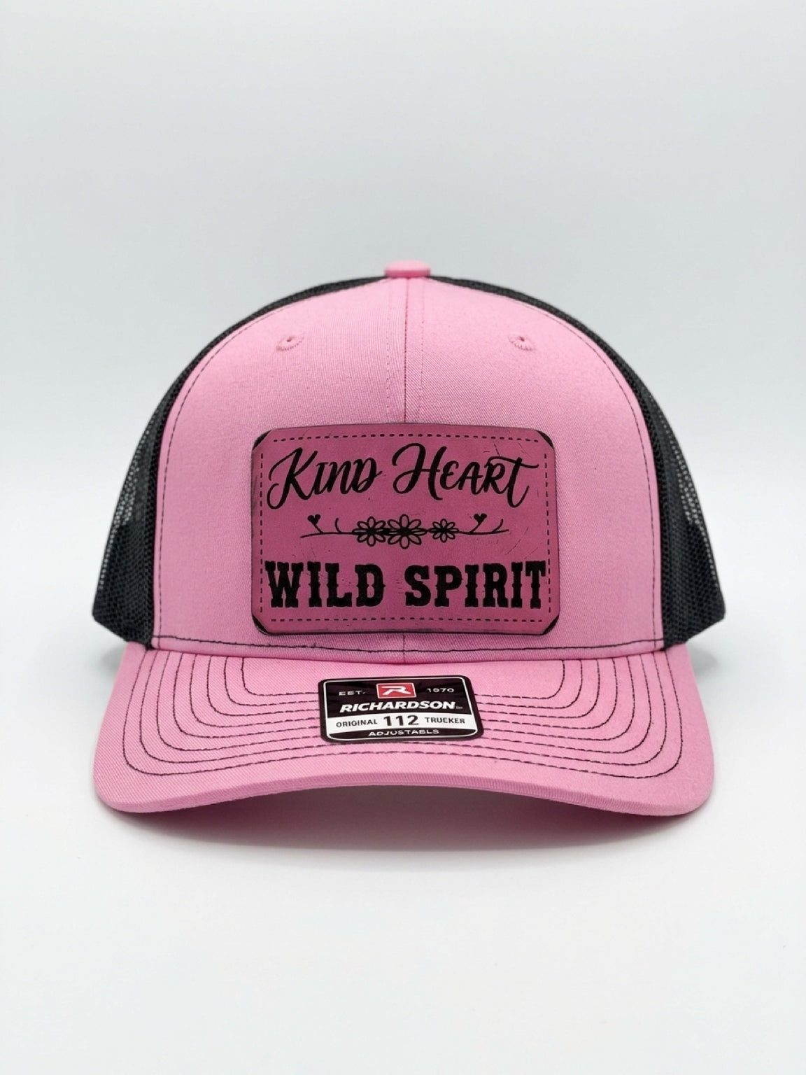 Kind Heart Wild Spirit Pink Richardson 112 Trucker Hat