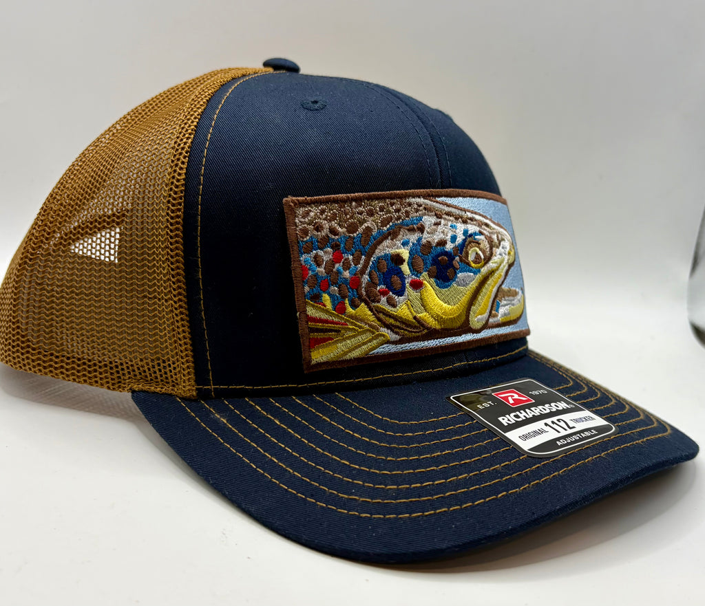 Premium Embroidered Fish Head Richardson 112 Trucker Hat
