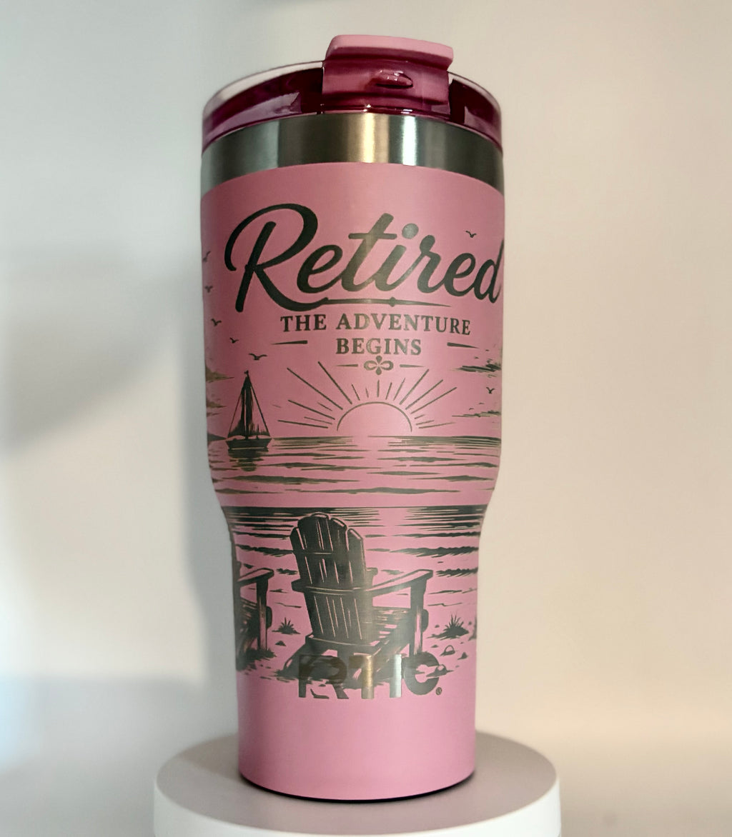 Personalized Retirement Engraved Tumbler – Retirement Gift