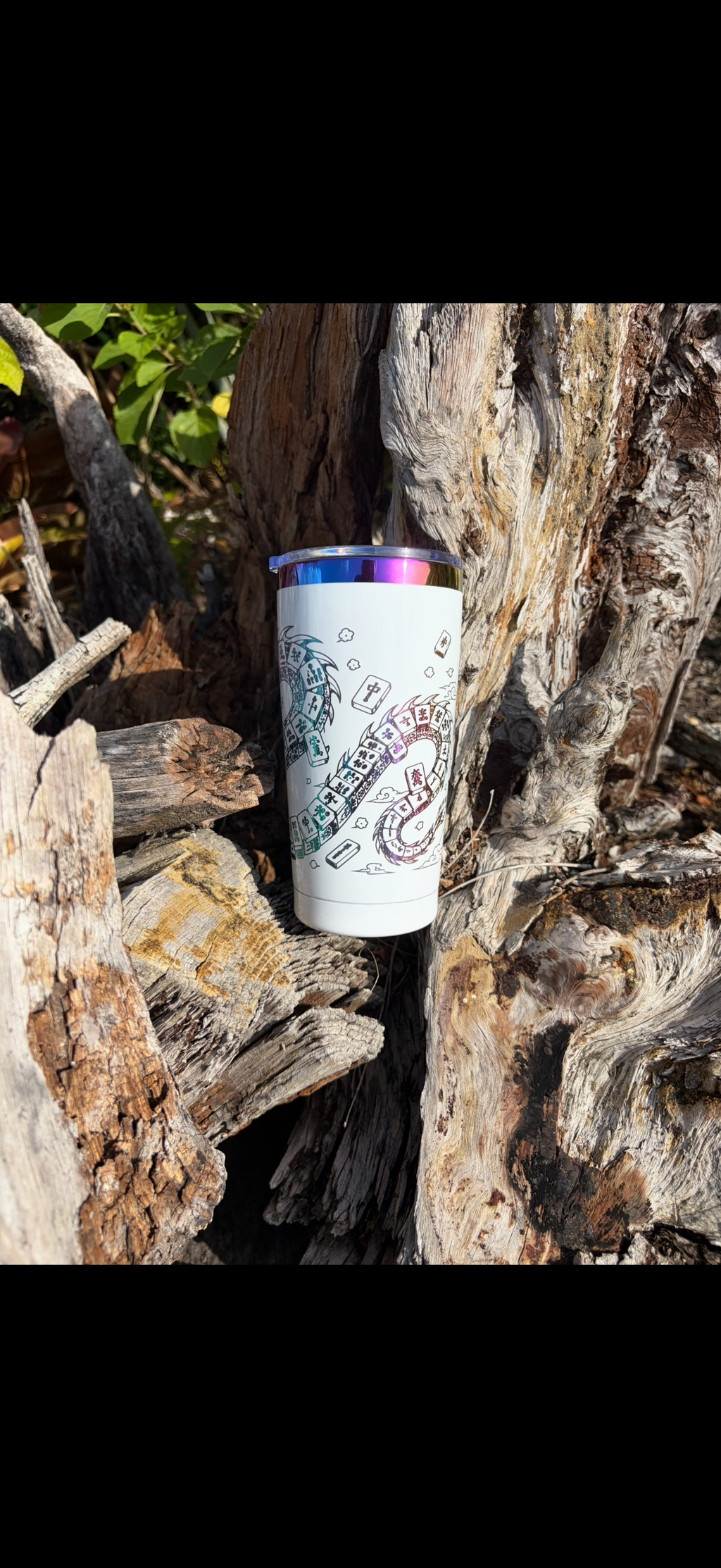Personalized Mahjong Dragon Engraved Tumbler