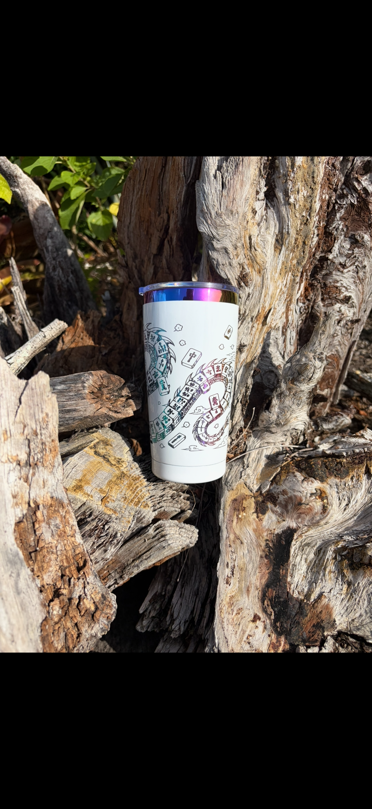 Personalized Mahjong Dragon Engraved Tumbler