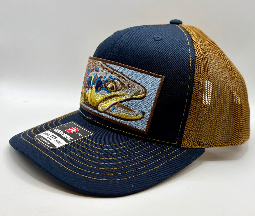 Premium Embroidered Fish Head Richardson 112 Trucker Hat