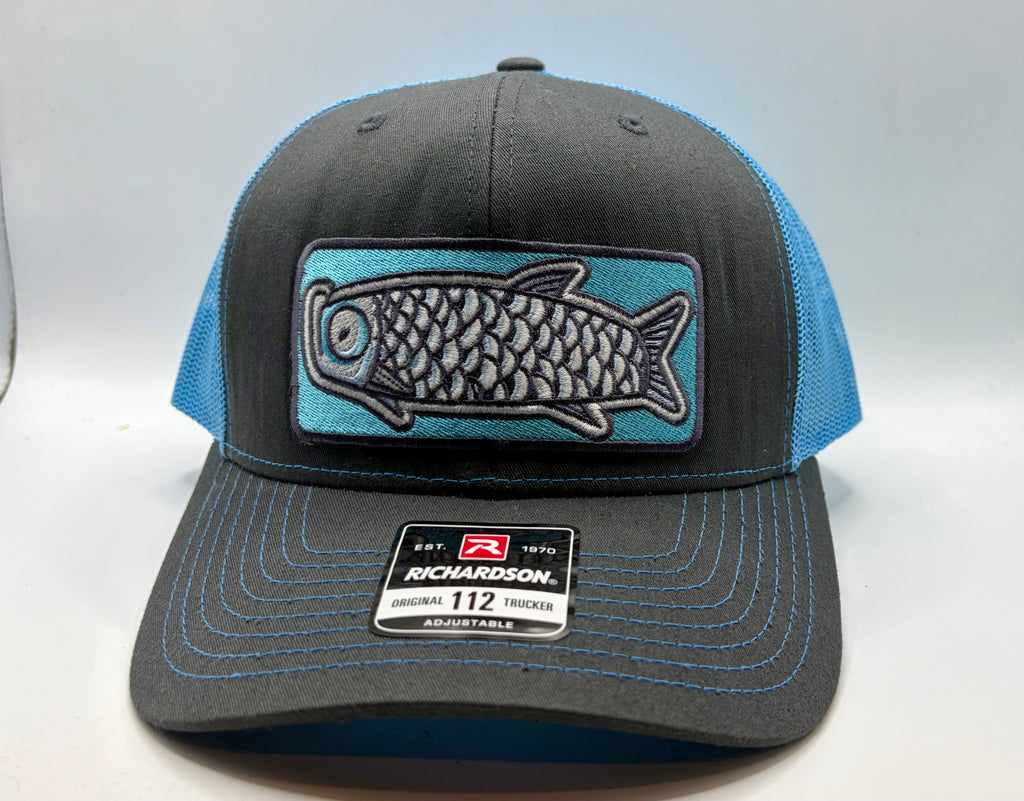Silver Fish Embroidered Richardson 112 Trucker Hat
