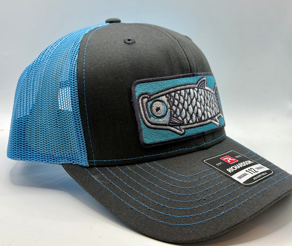 Silver Fish Embroidered Richardson 112 Trucker Hat