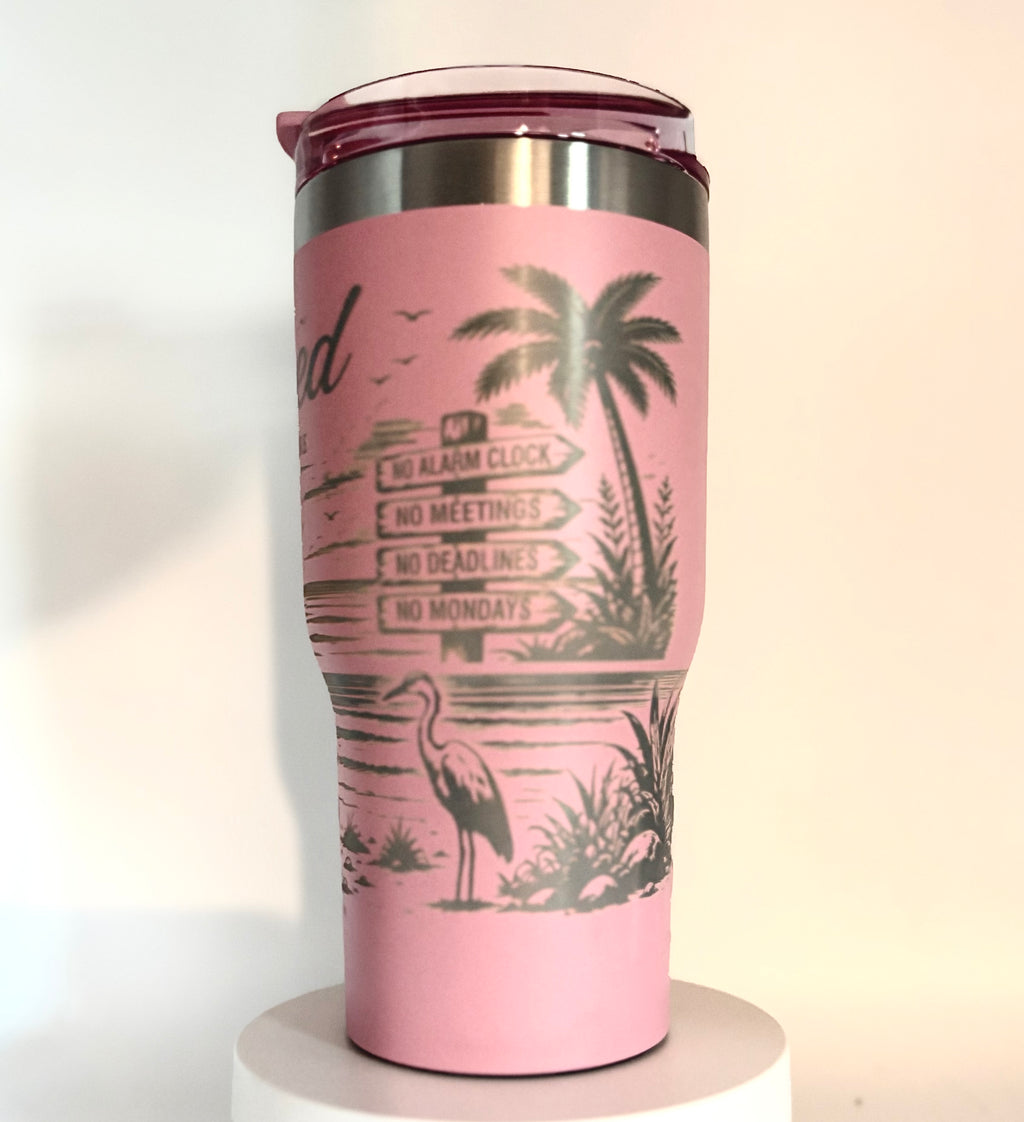 Personalized Retirement Engraved Tumbler – Retirement Gift