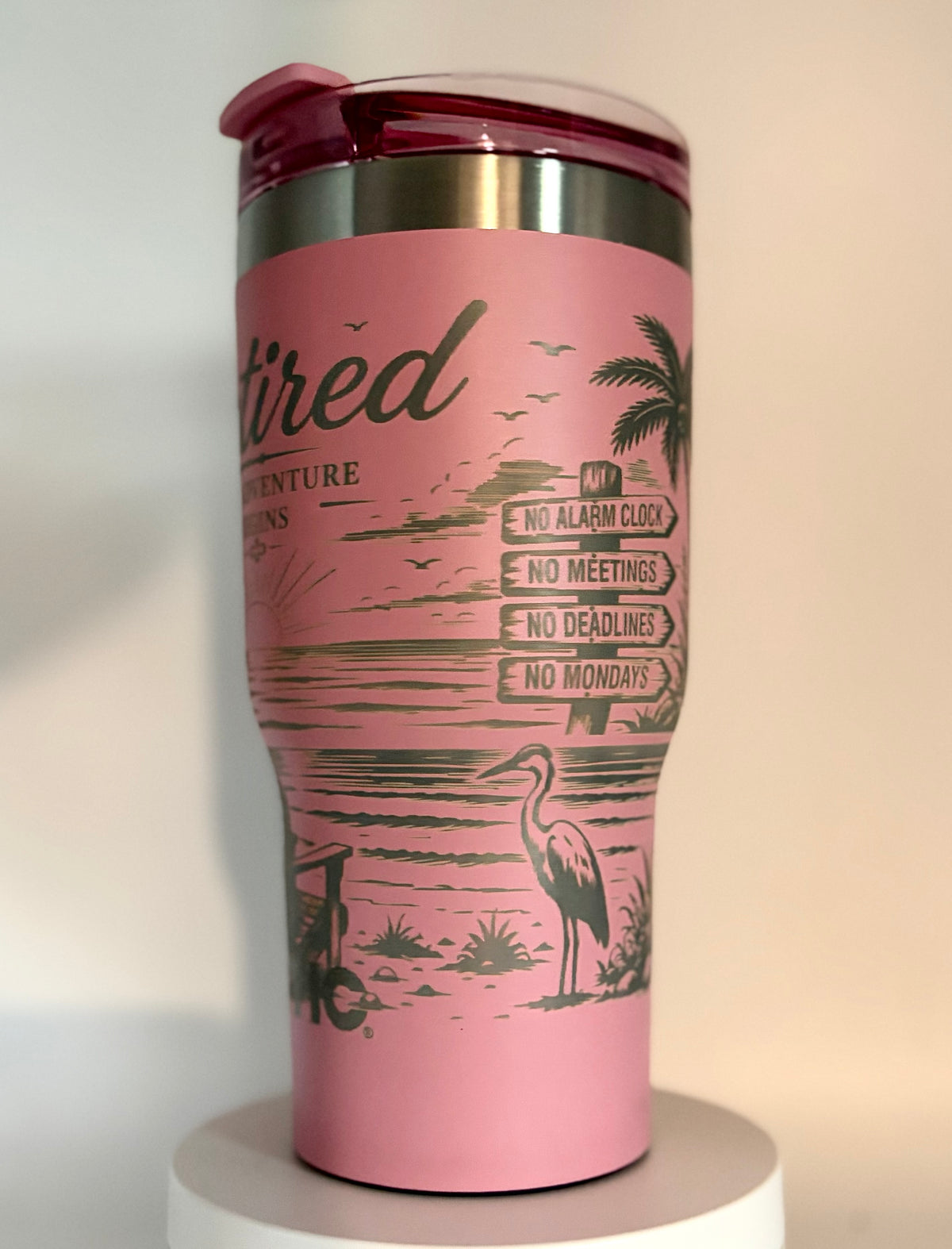 Personalized Retirement Engraved Tumbler – Retirement Gift
