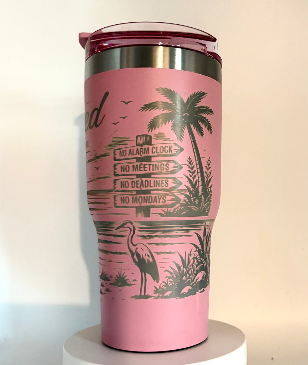 Personalized Retirement Engraved Tumbler – Retirement Gift
