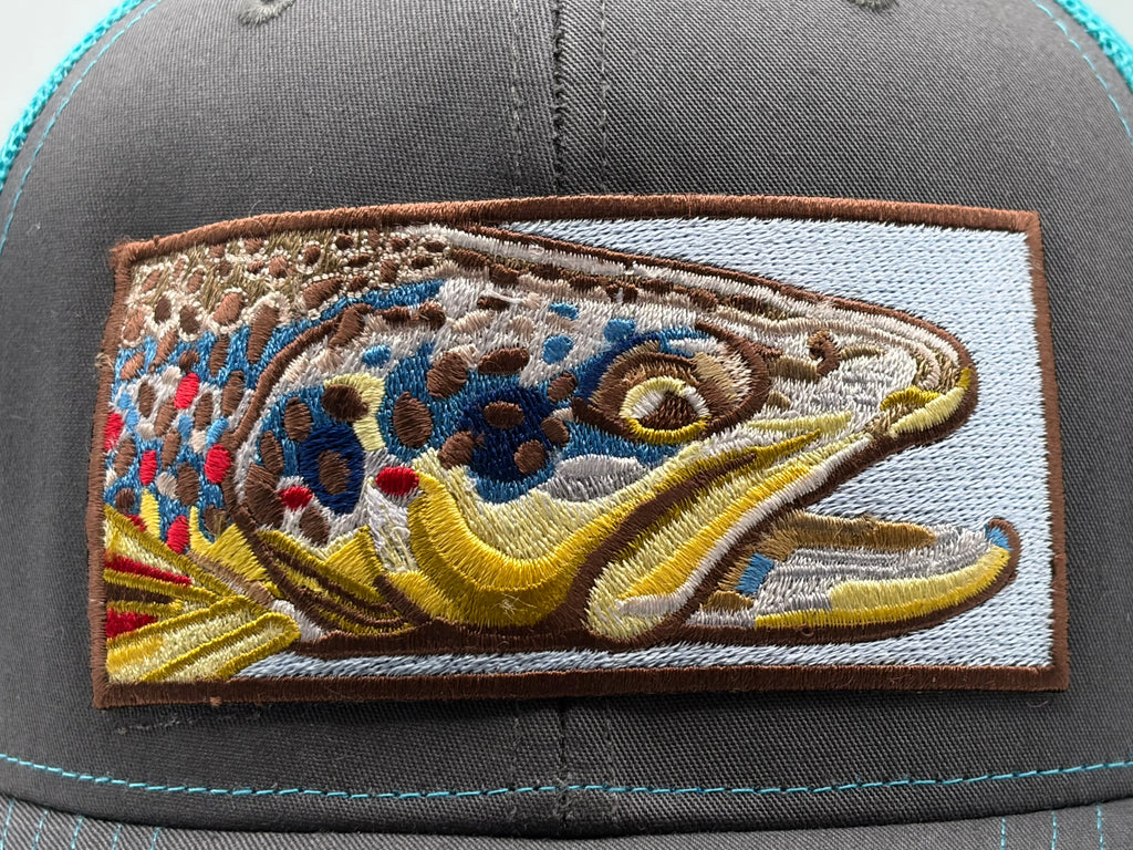 Premium Embroidered Fish Head Richardson 112 Trucker Hat