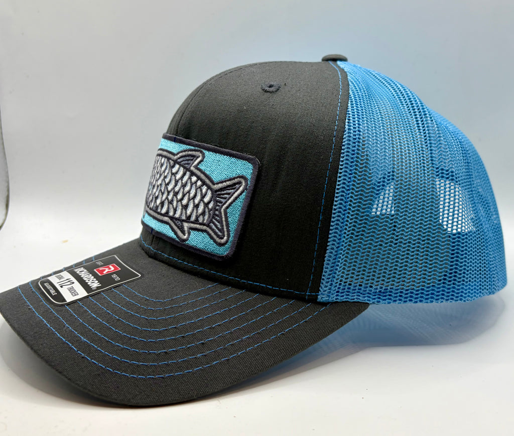 Silver Fish Embroidered Richardson 112 Trucker Hat