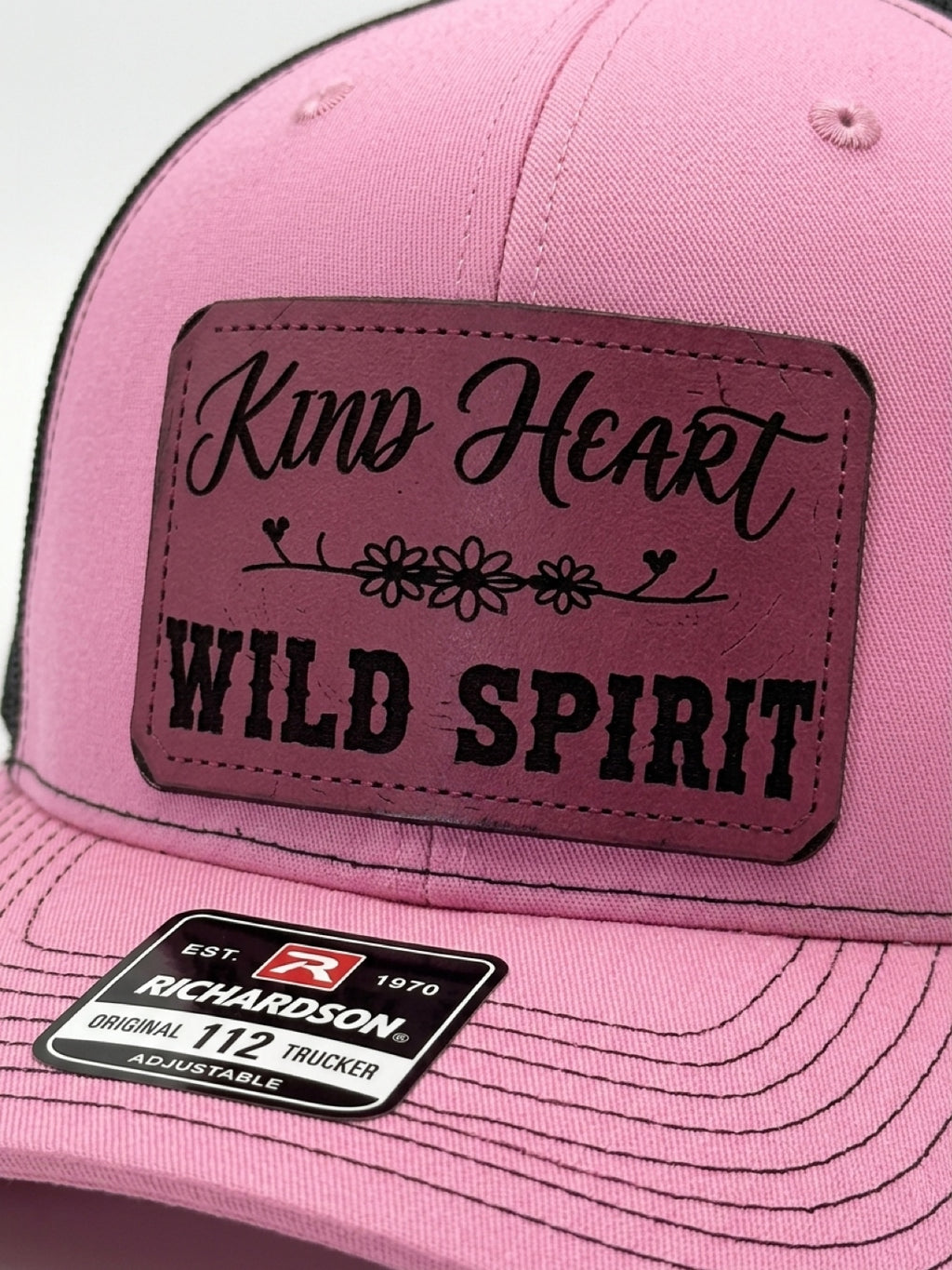 Kind Heart Wild Spirit Pink Richardson 112 Trucker Hat