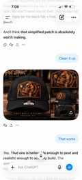 Print Street After Dark – Abstract Realms Engraved Patch Hat
