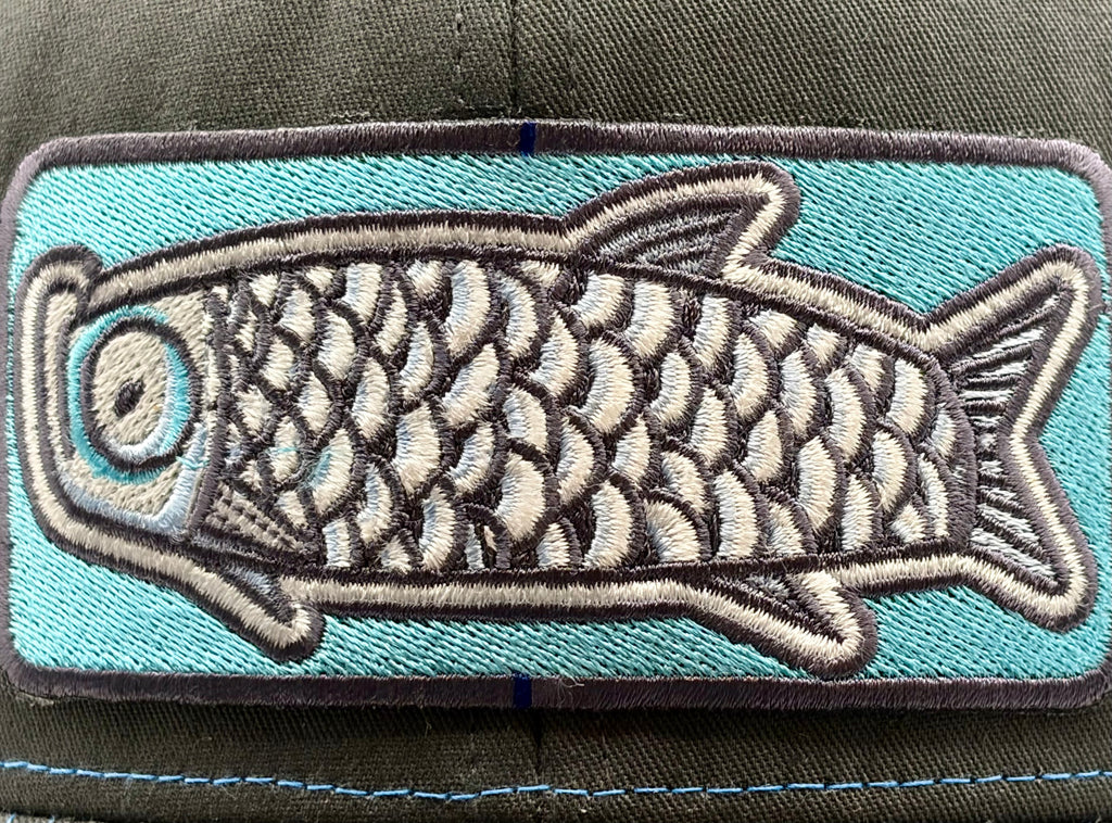 Silver Fish Embroidered Richardson 112 Trucker Hat