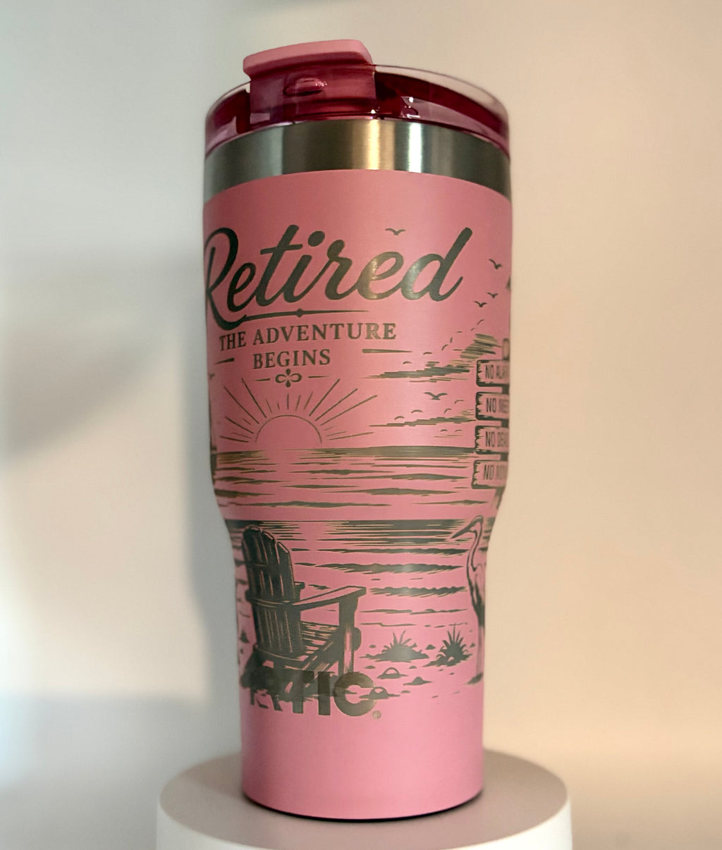 Personalized Retirement Engraved Tumbler – Retirement Gift