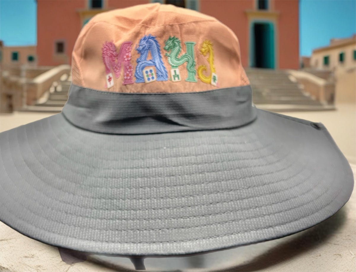 MAHJ Dragon Sun Hat with Full-Color Graphic