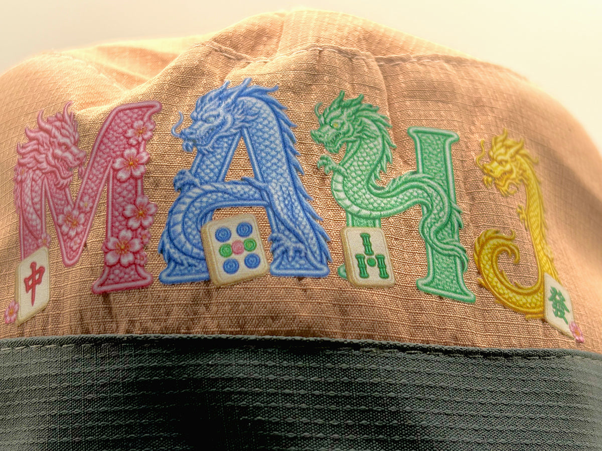 MAHJ Dragon Sun Hat with Full-Color Graphic