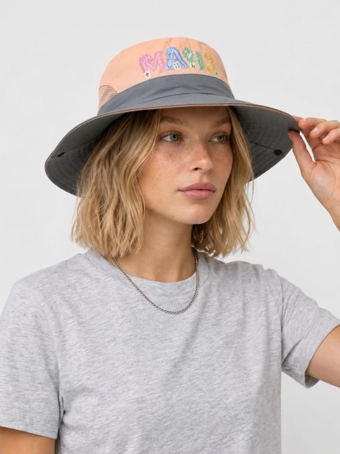 MAHJ Dragon Sun Hat with Full-Color Graphic
