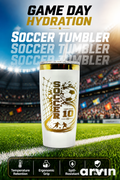 Personalized Soccer Tumbler – 20 oz