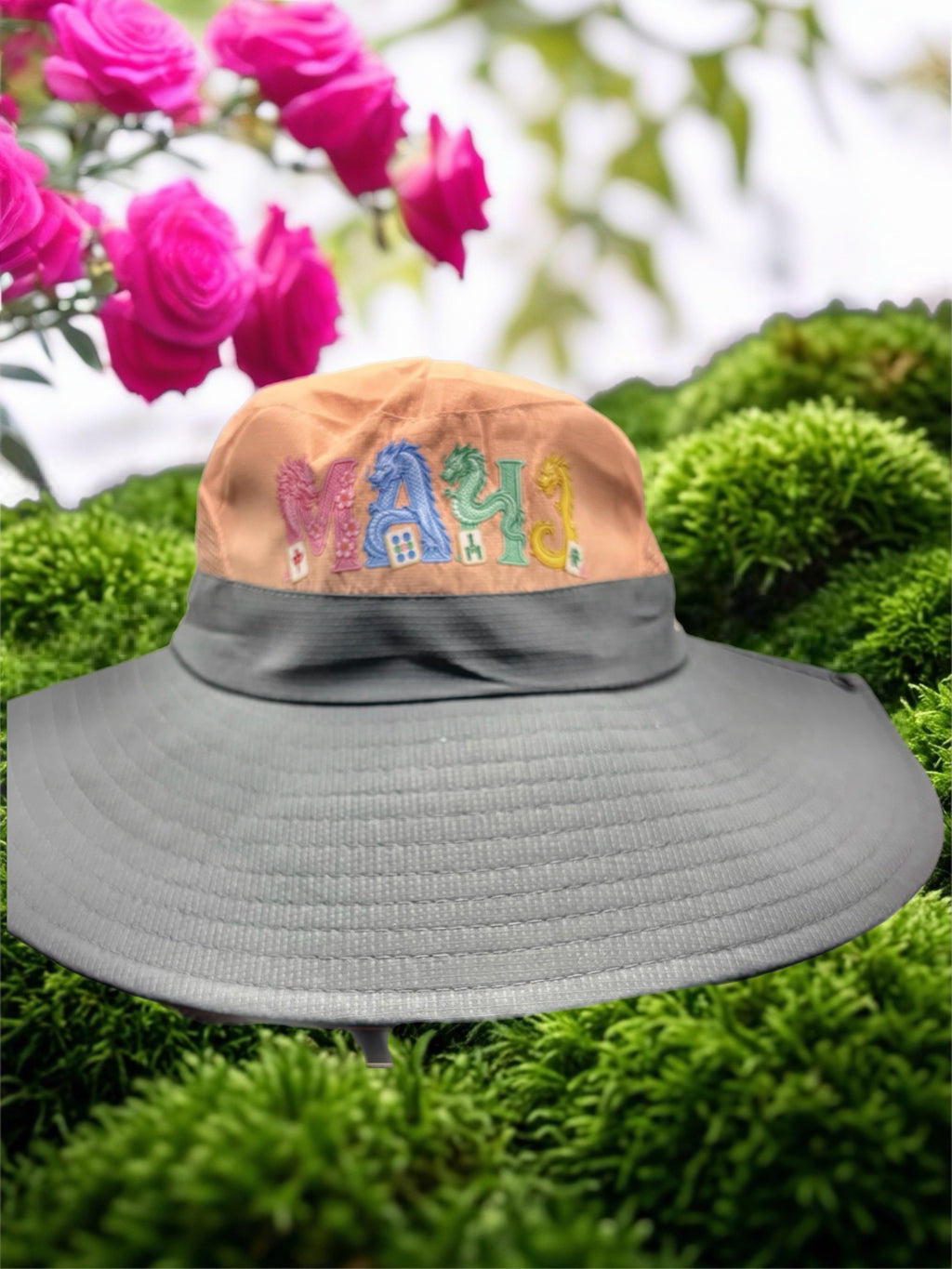 MAHJ Dragon Sun Hat with Full-Color Graphic